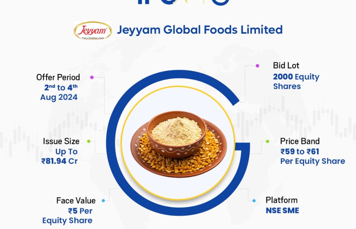 IPO : Jeyyam Global Foods Limited